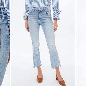 Mother The Insider Crop Step Fray in Love in a Boat Sz 29